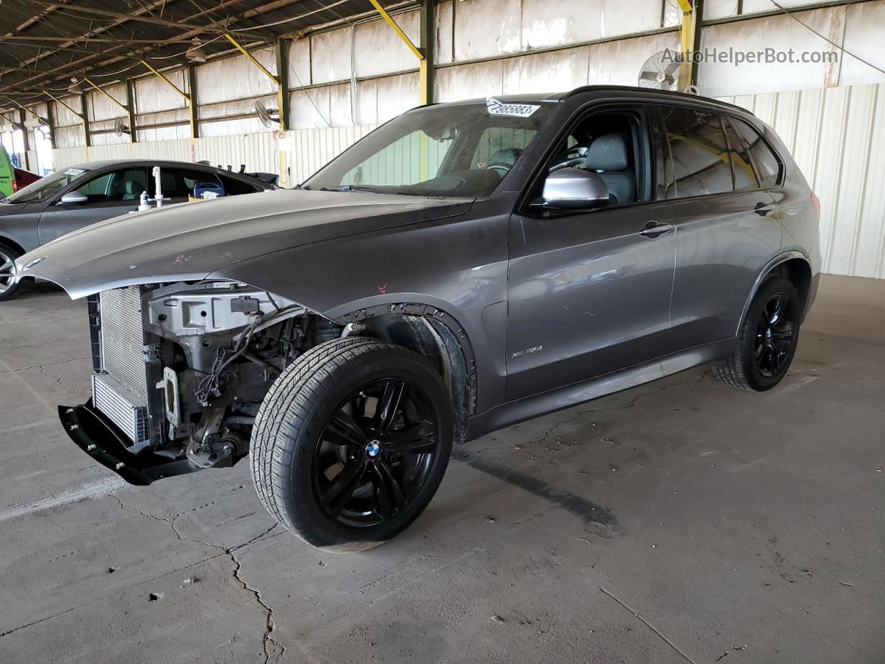 2015 Bmw X5 Xdrive35i Gray vin: 5UXKR0C57F0K62630