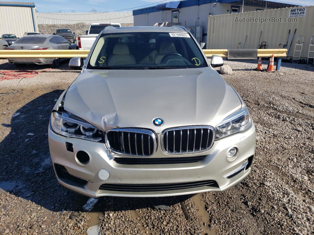 2015 Bmw X5 Xdrive35i Gold vin: 5UXKR0C57F0K71425