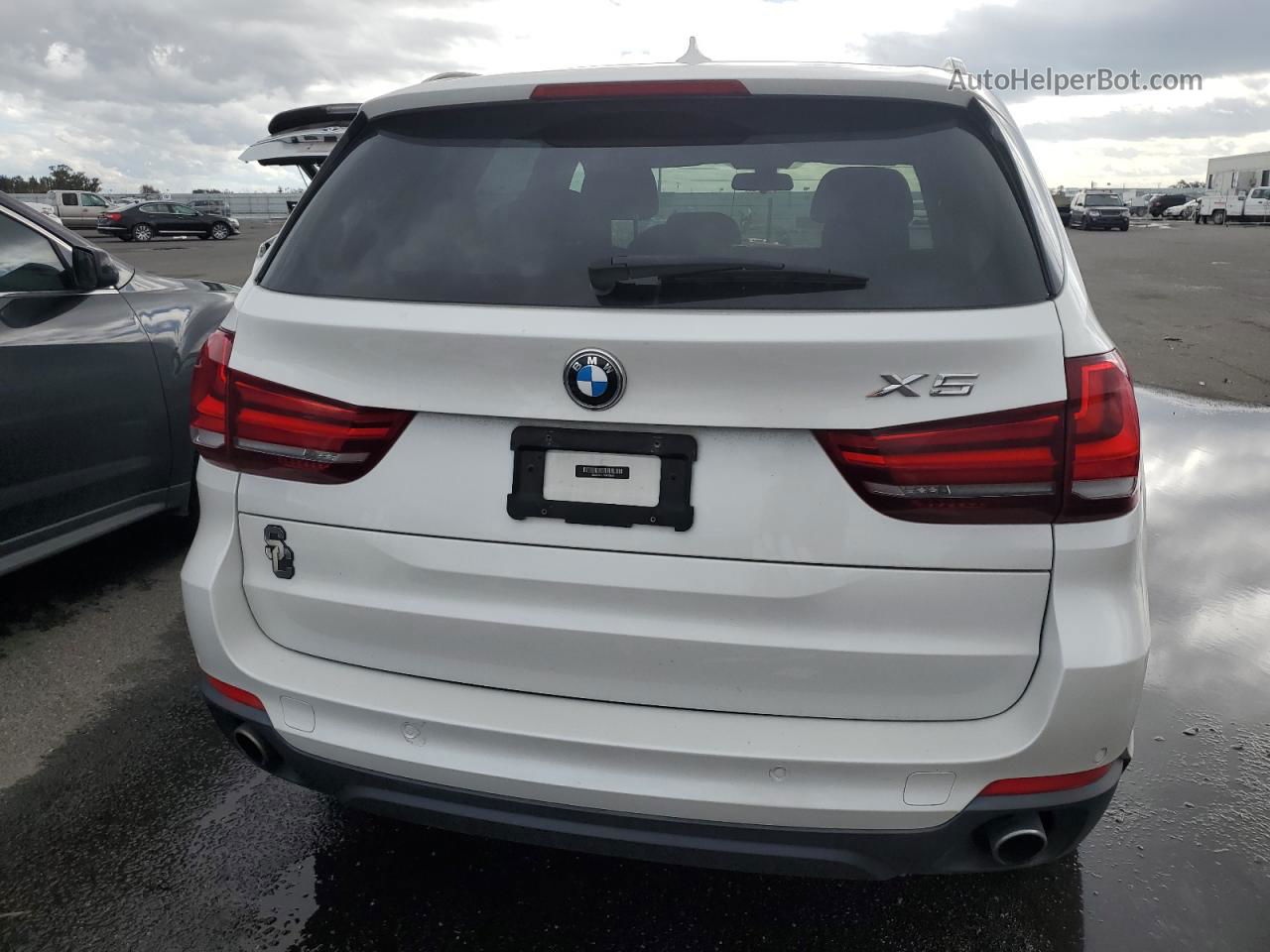 2015 Bmw X5 Xdrive35i White vin: 5UXKR0C57F0P06654