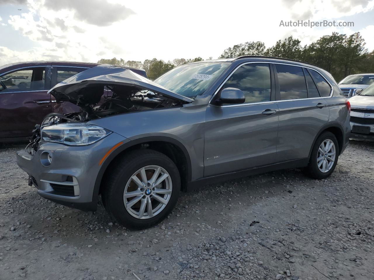 2015 Bmw X5 Xdrive35i Charcoal vin: 5UXKR0C57F0P12549