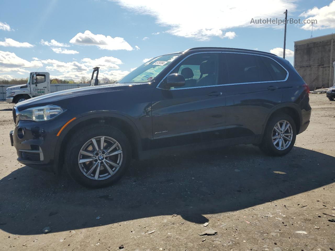 2015 Bmw X5 Xdrive35i Blue vin: 5UXKR0C57F0P15063