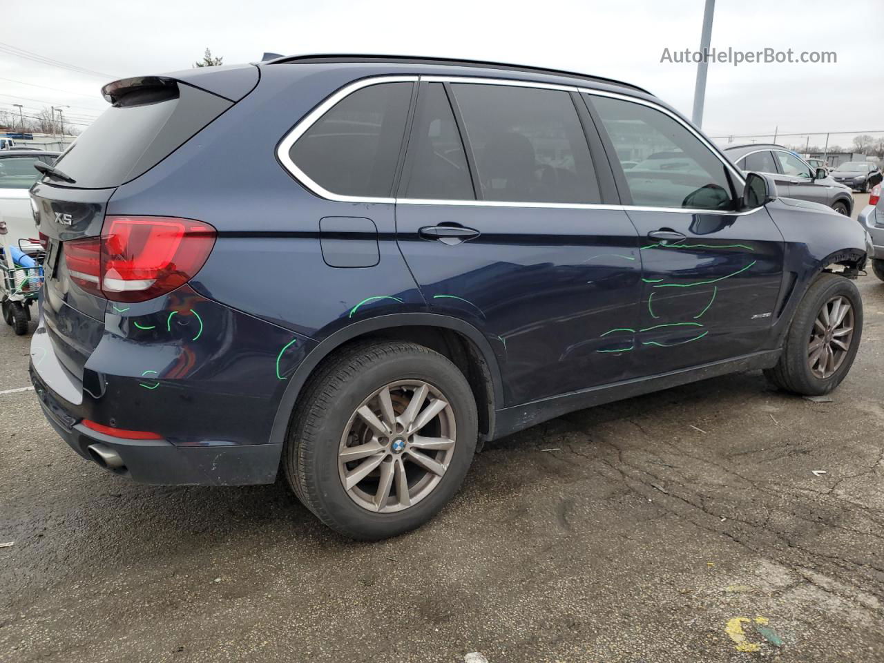 2015 Bmw X5 Xdrive35i Синий vin: 5UXKR0C57F0P16150