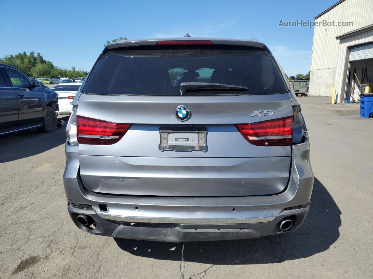 2014 Bmw X5 Xdrive35i Silver vin: 5UXKR0C58E0C28181