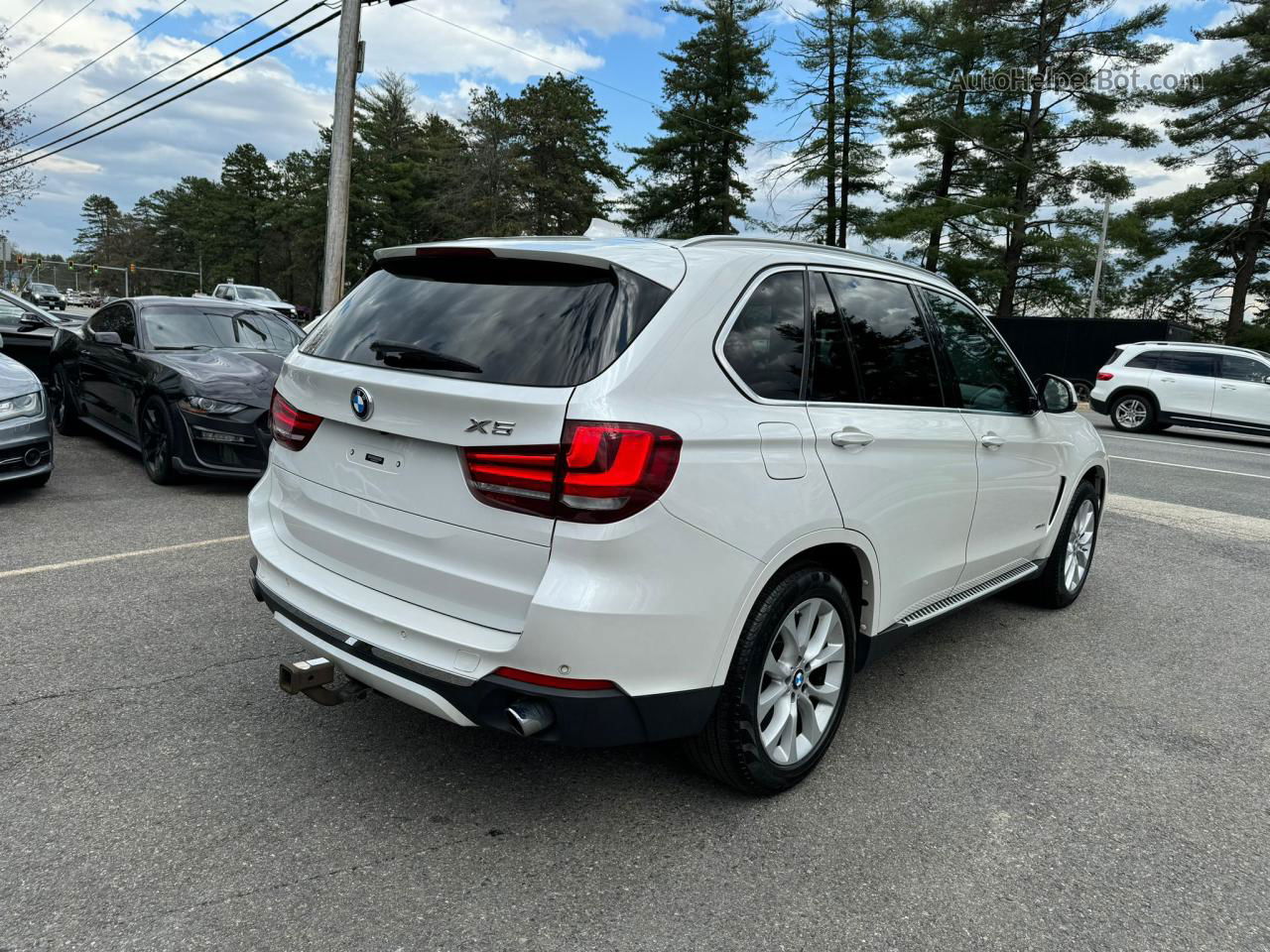 2014 Bmw X5 Xdrive35i White vin: 5UXKR0C58E0H23187