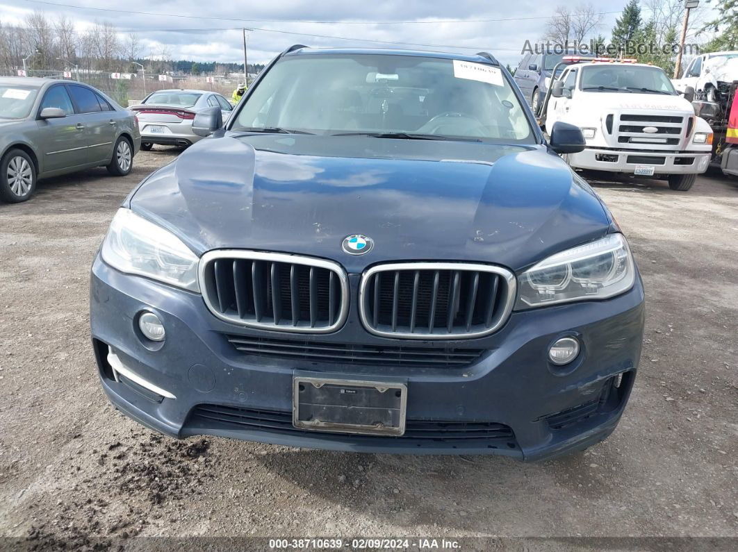 2014 Bmw X5 Xdrive35i Blue vin: 5UXKR0C58E0H25120