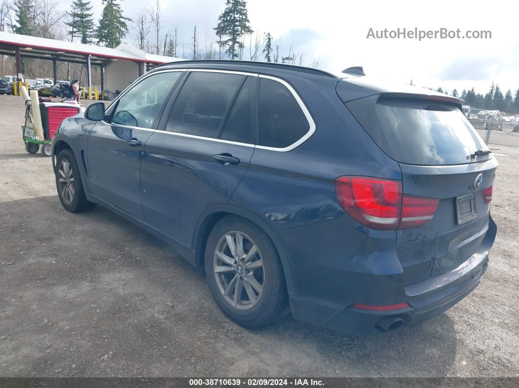 2014 Bmw X5 Xdrive35i Blue vin: 5UXKR0C58E0H25120