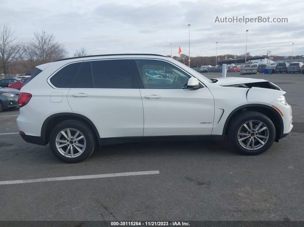 2014 Bmw X5 Xdrive35i White vin: 5UXKR0C58E0K51344