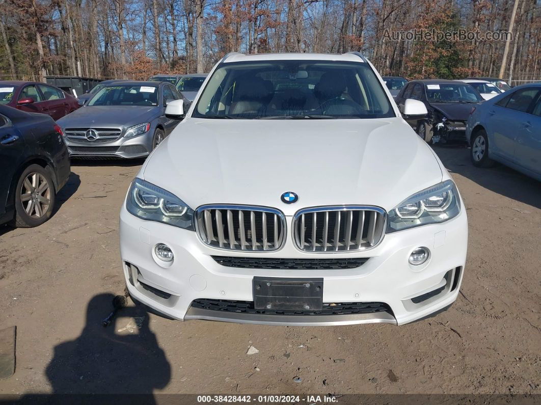 2015 Bmw X5 Xdrive35i White vin: 5UXKR0C58F0K53936