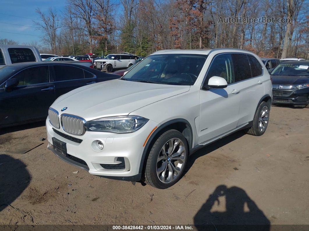 2015 Bmw X5 Xdrive35i White vin: 5UXKR0C58F0K53936