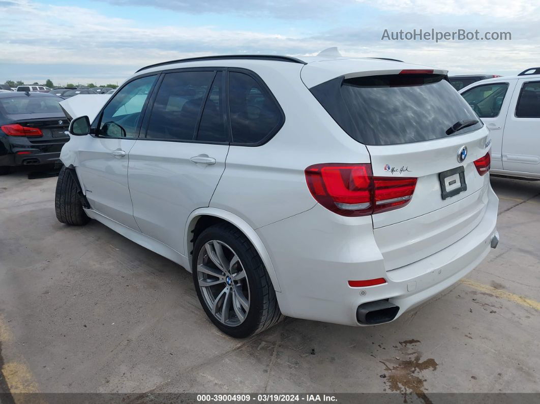 2015 Bmw X5 Xdrive35i White vin: 5UXKR0C58F0K64094