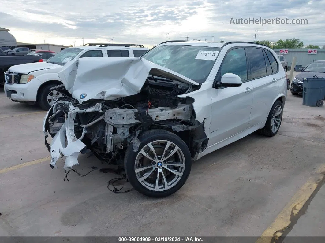 2015 Bmw X5 Xdrive35i White vin: 5UXKR0C58F0K64094