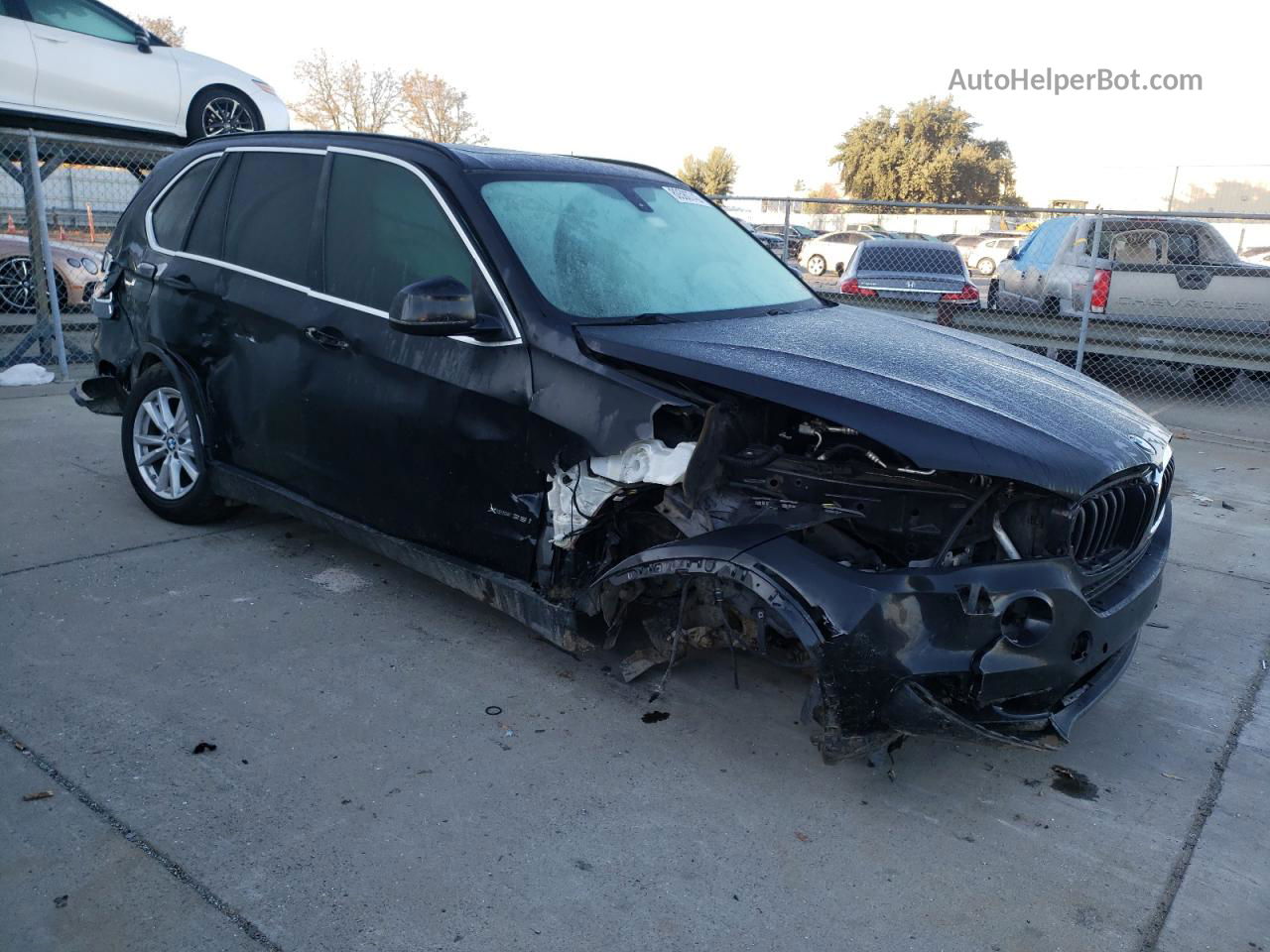 2015 Bmw X5 Xdrive35i Black vin: 5UXKR0C58F0K68856