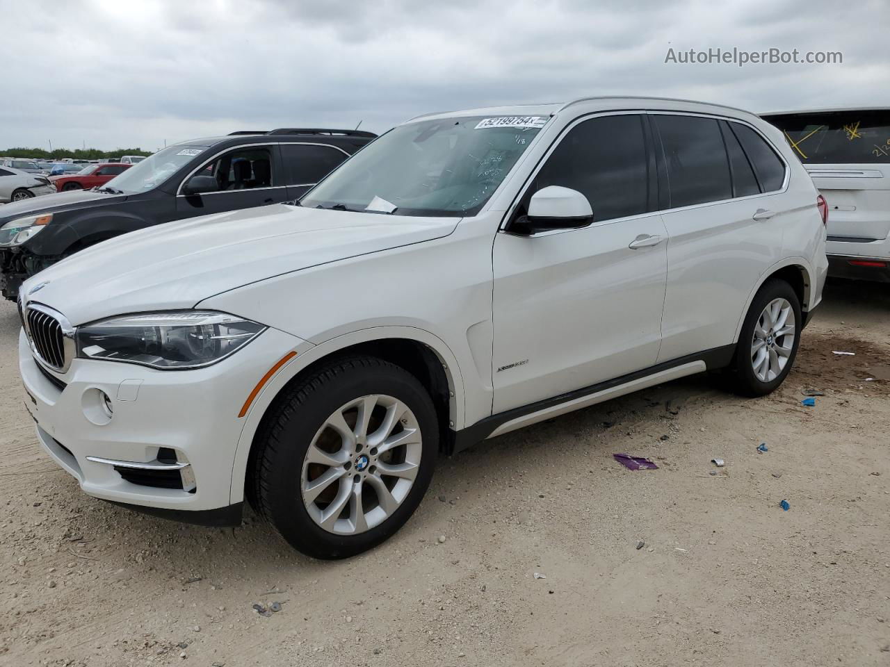 2015 Bmw X5 Xdrive35i White vin: 5UXKR0C58F0K69845