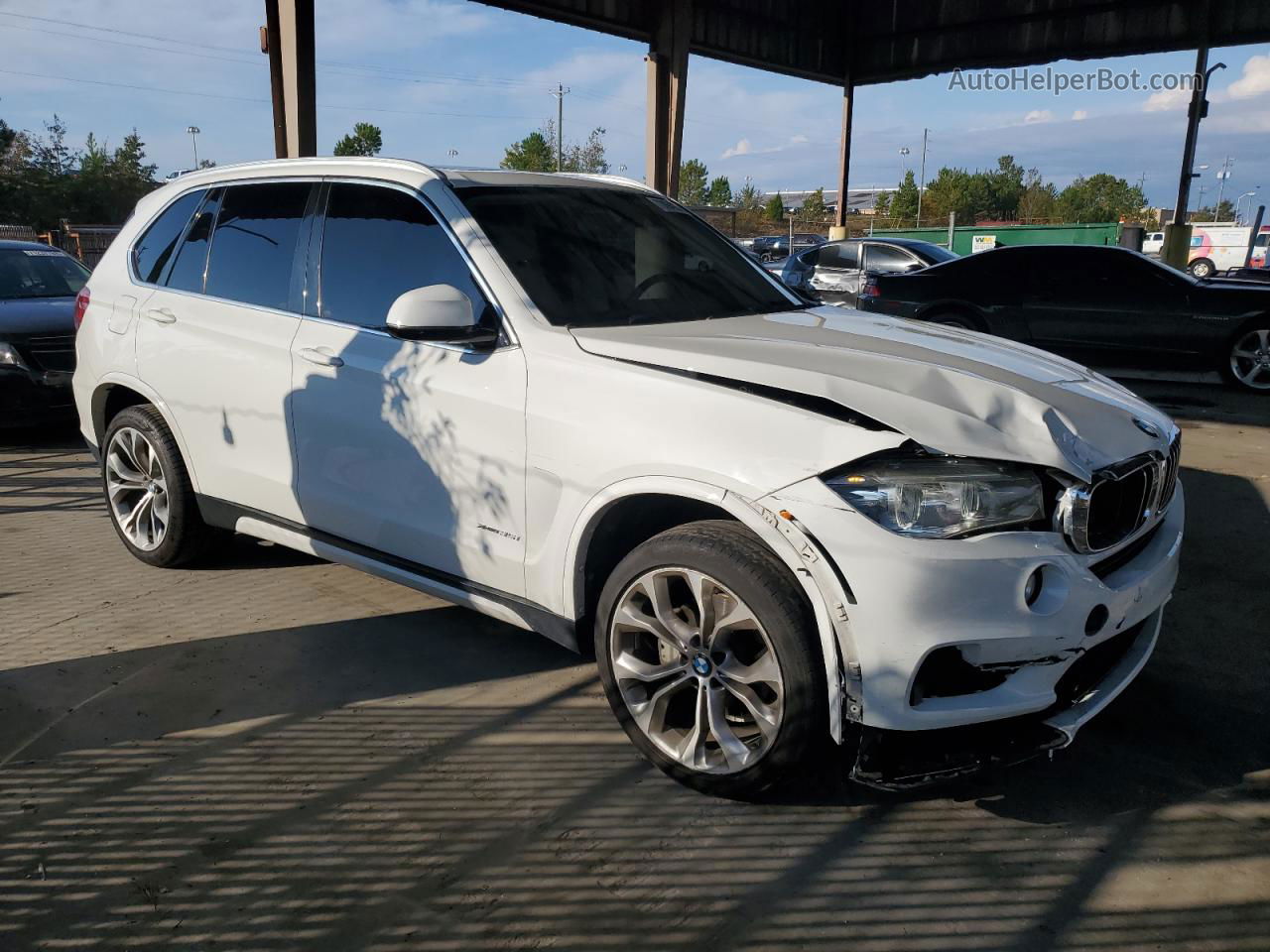 2015 Bmw X5 Xdrive35i Белый vin: 5UXKR0C58F0P17615