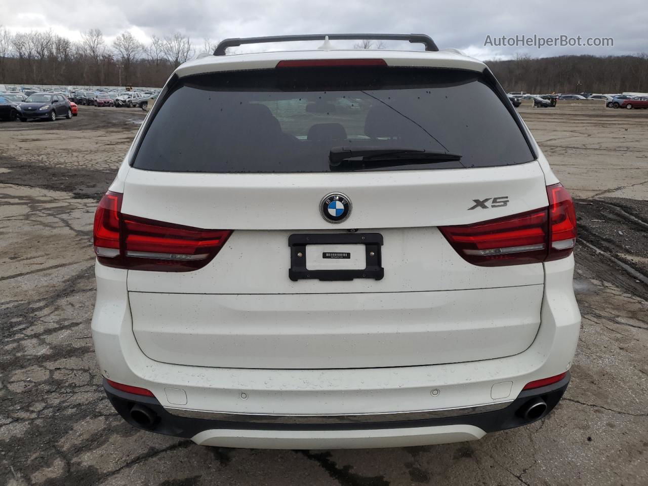 2015 Bmw X5 Xdrive35i White vin: 5UXKR0C58F0P18280