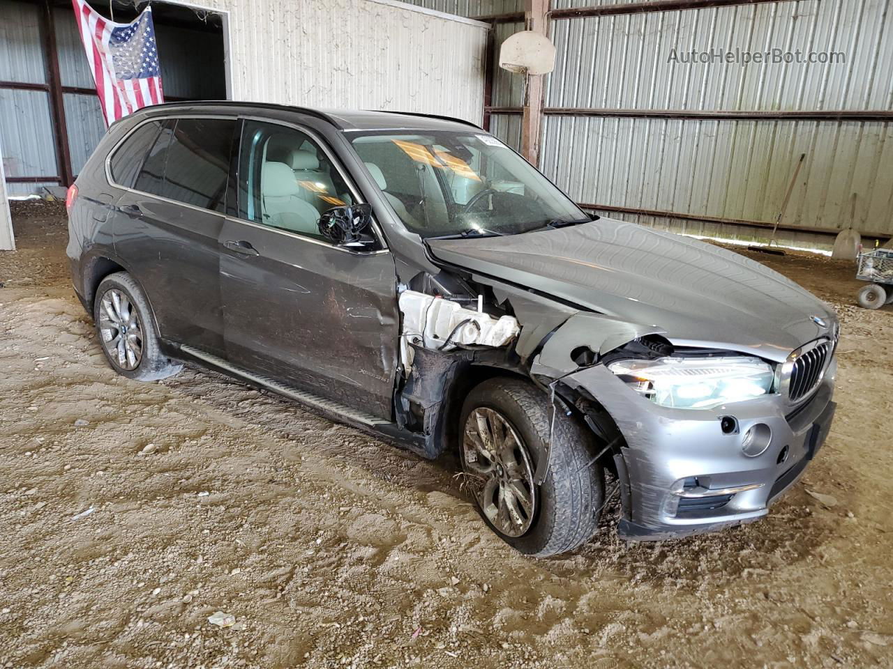 2014 Bmw X5 Xdrive35i Gray vin: 5UXKR0C59E0C25208