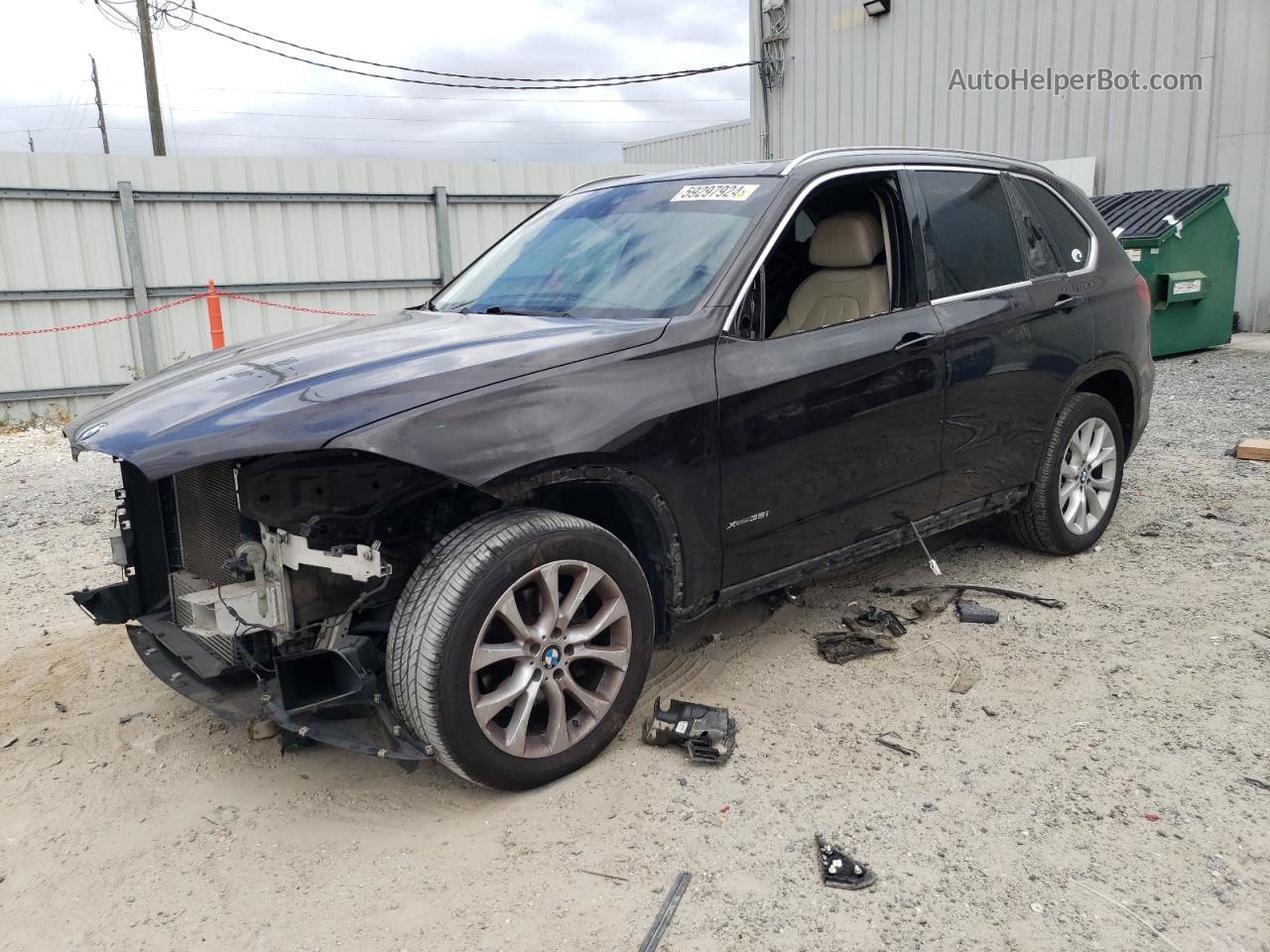 2014 Bmw X5 Xdrive35i Black vin: 5UXKR0C59E0H17589