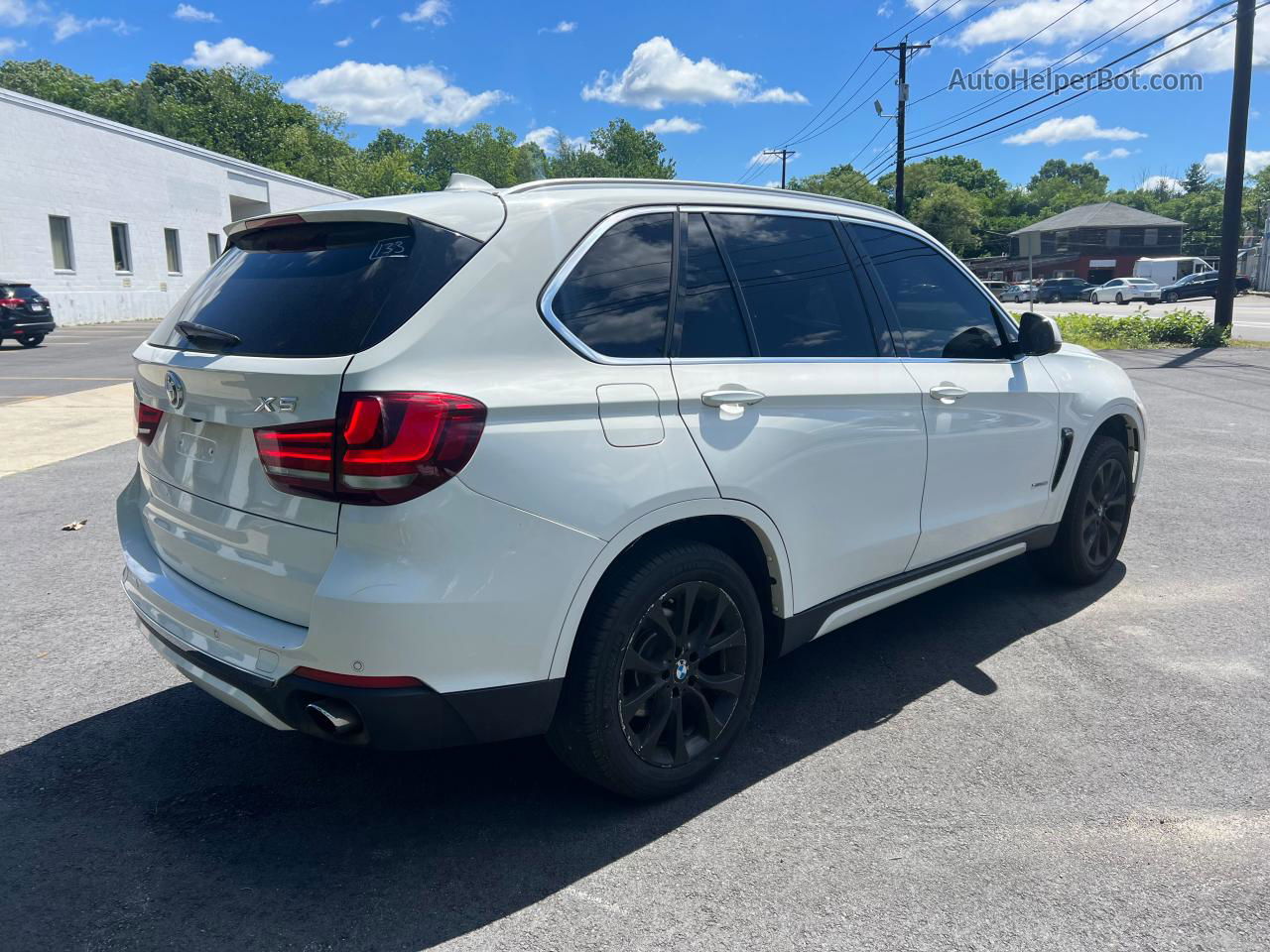 2014 Bmw X5 Xdrive35i White vin: 5UXKR0C59E0H17740