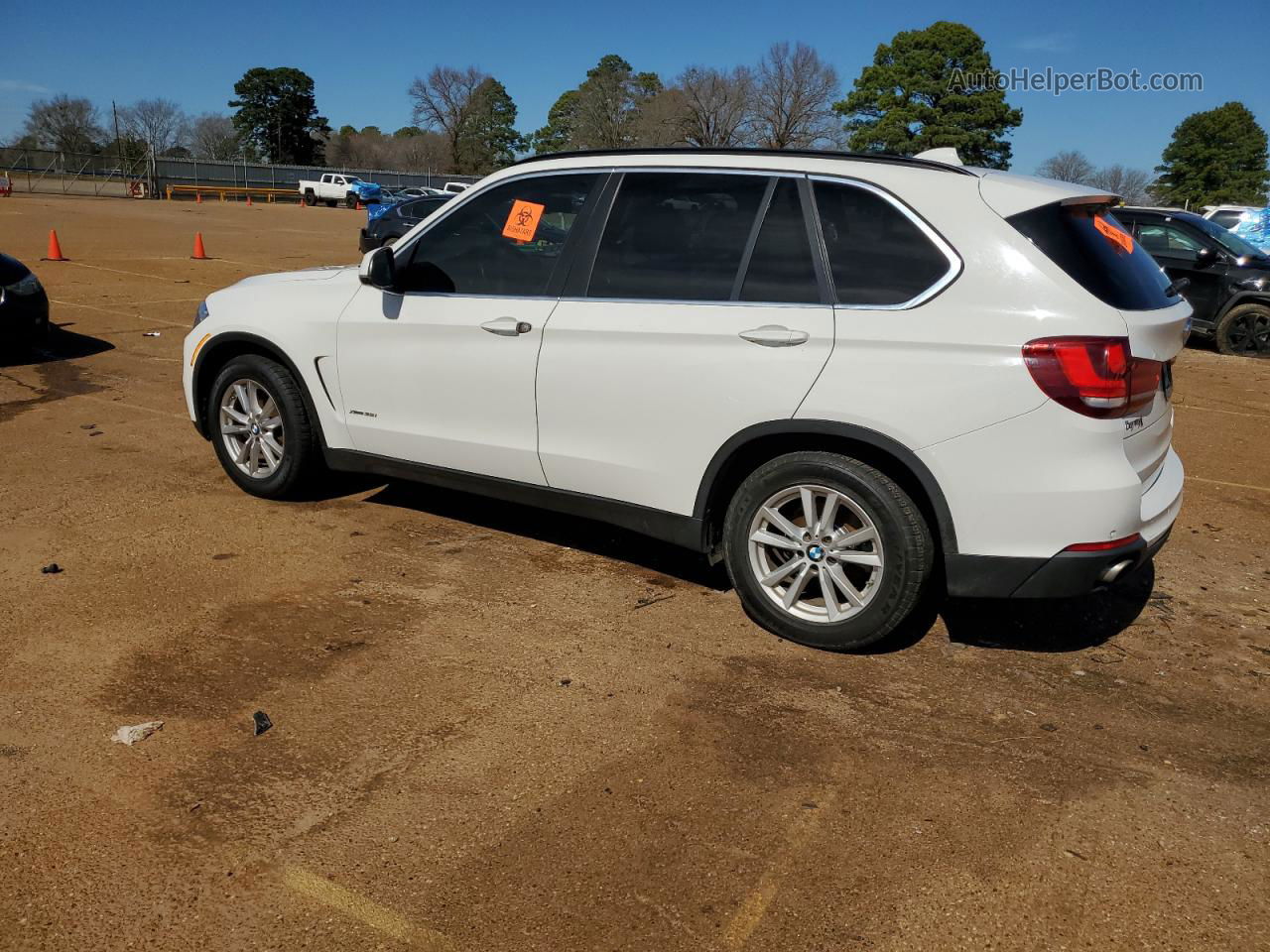 2014 Bmw X5 Xdrive35i White vin: 5UXKR0C59E0K44161