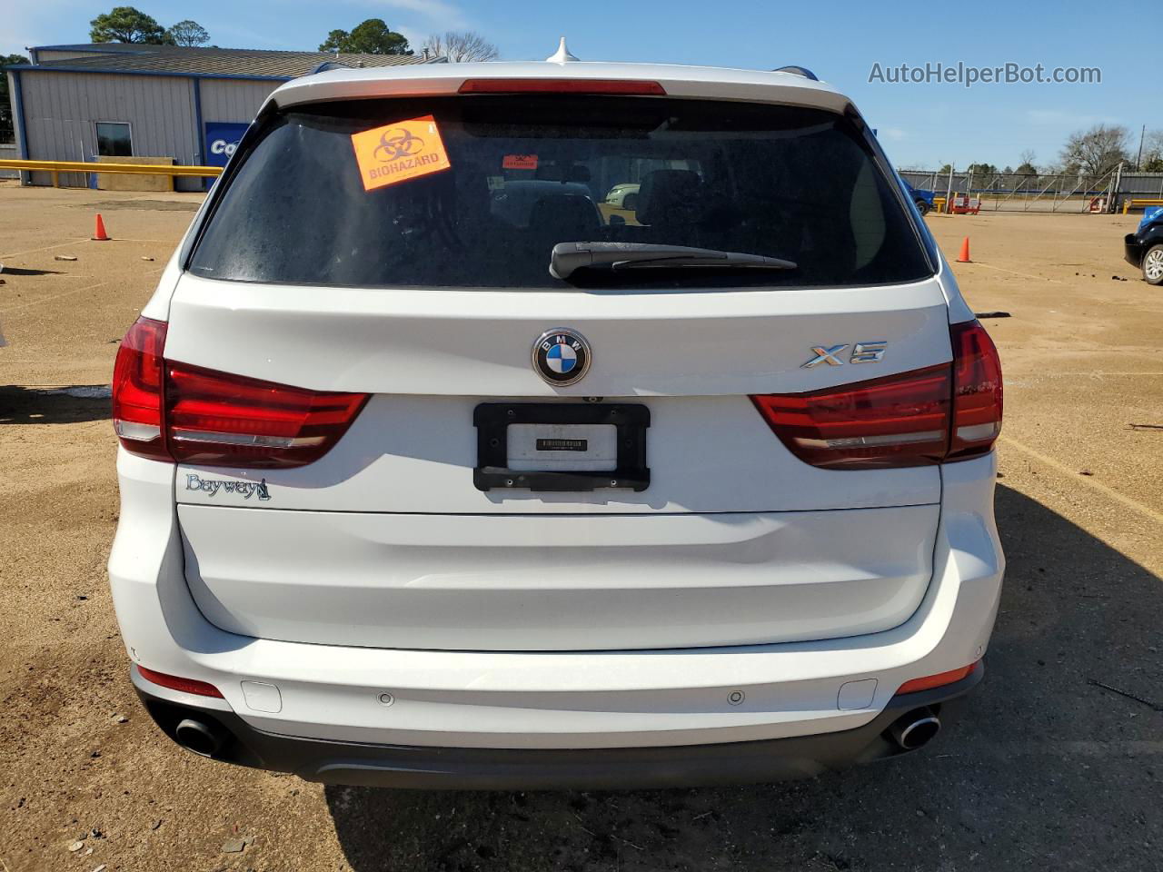 2014 Bmw X5 Xdrive35i White vin: 5UXKR0C59E0K44161