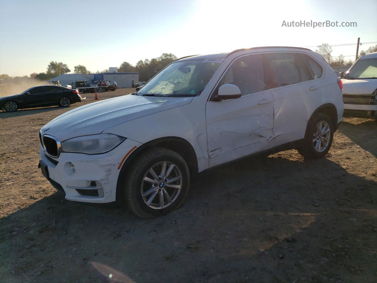 2014 Bmw X5 Xdrive35i Белый vin: 5UXKR0C59E0K47335