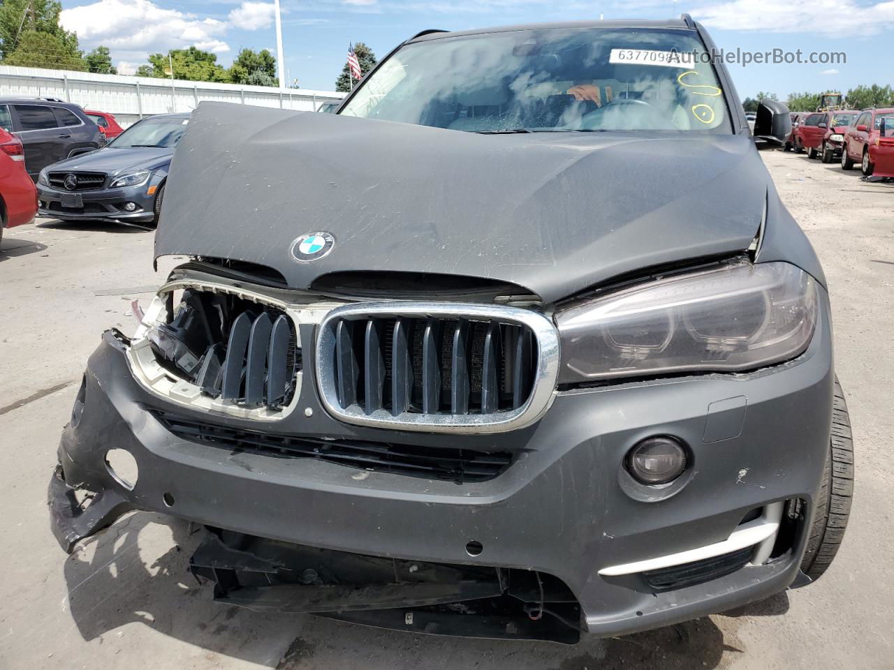 2014 Bmw X5 Xdrive35i Gray vin: 5UXKR0C59E0K48775