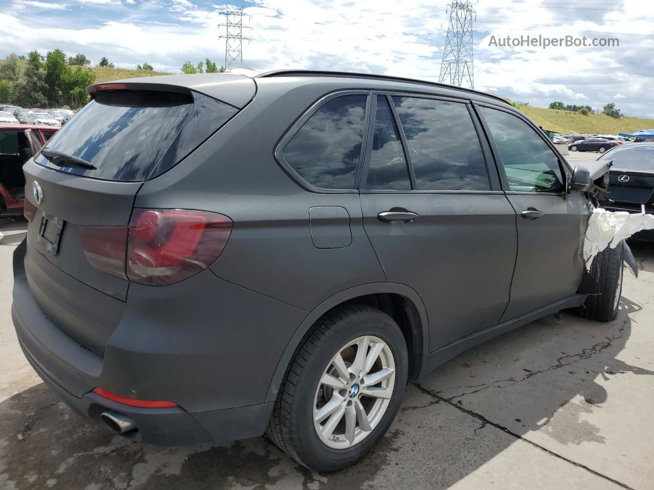 2014 Bmw X5 Xdrive35i Gray vin: 5UXKR0C59E0K48775