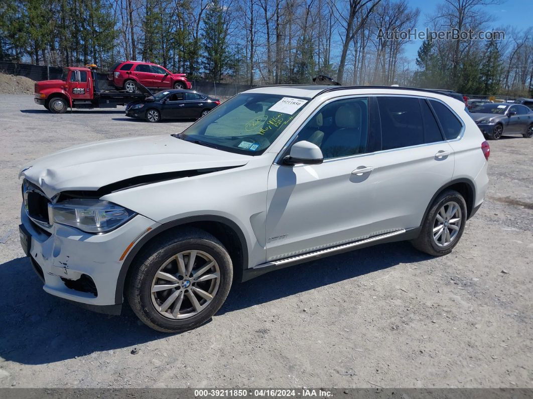 2015 Bmw X5 Xdrive35i White vin: 5UXKR0C59F0K58059