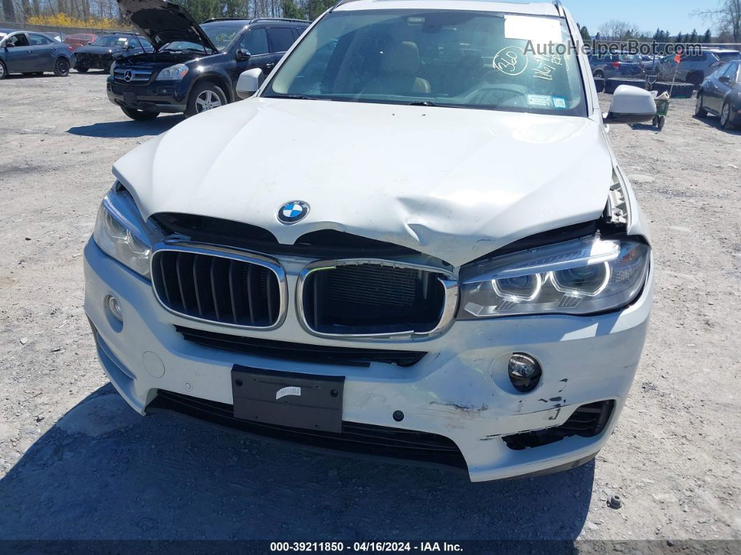 2015 Bmw X5 Xdrive35i White vin: 5UXKR0C59F0K58059