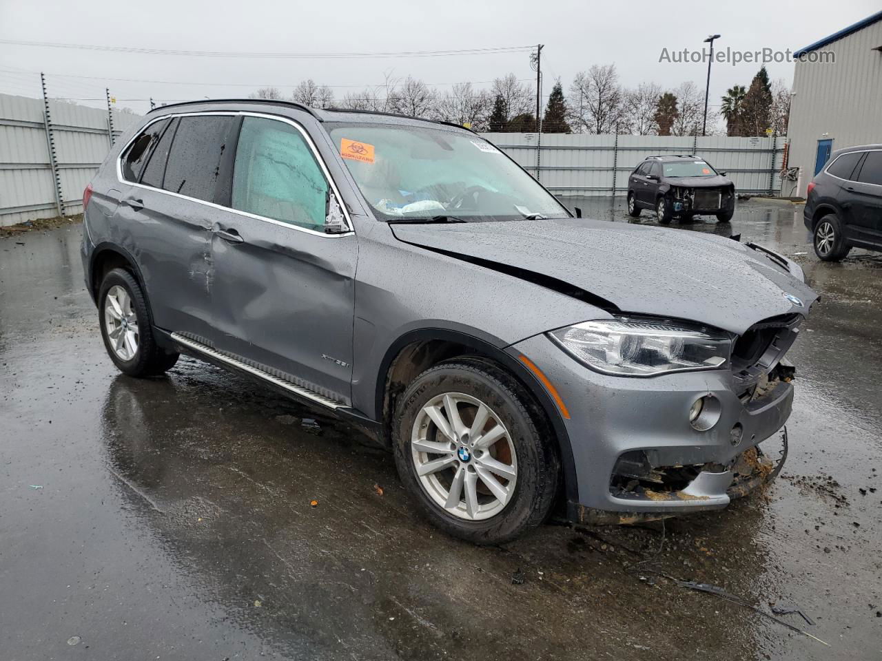 2015 Bmw X5 Xdrive35i Серый vin: 5UXKR0C59F0K68168