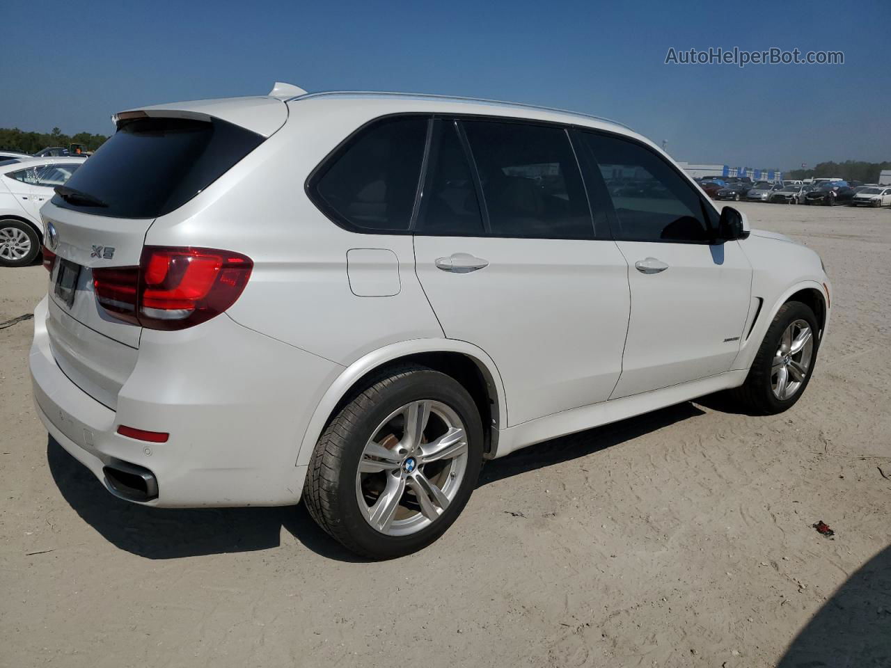 2015 Bmw X5 Xdrive35i White vin: 5UXKR0C59F0P01357