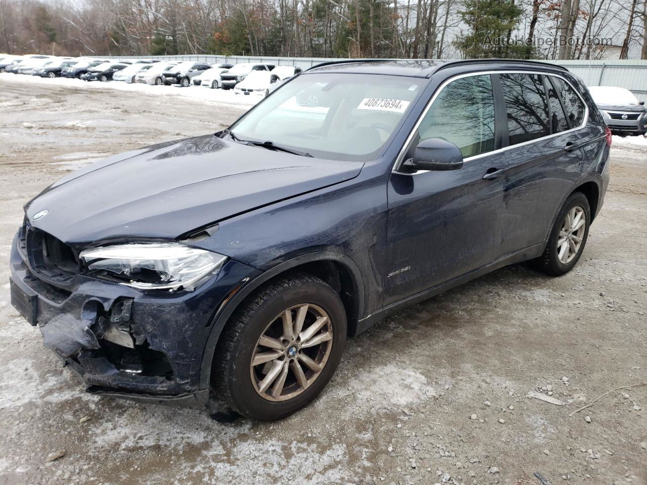 2015 Bmw X5 Xdrive35i Blue vin: 5UXKR0C59F0P12911