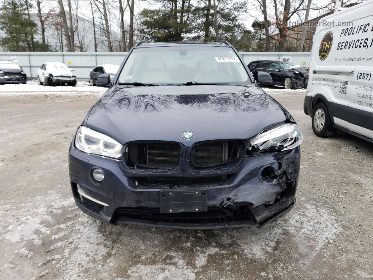 2015 Bmw X5 Xdrive35i Blue vin: 5UXKR0C59F0P12911