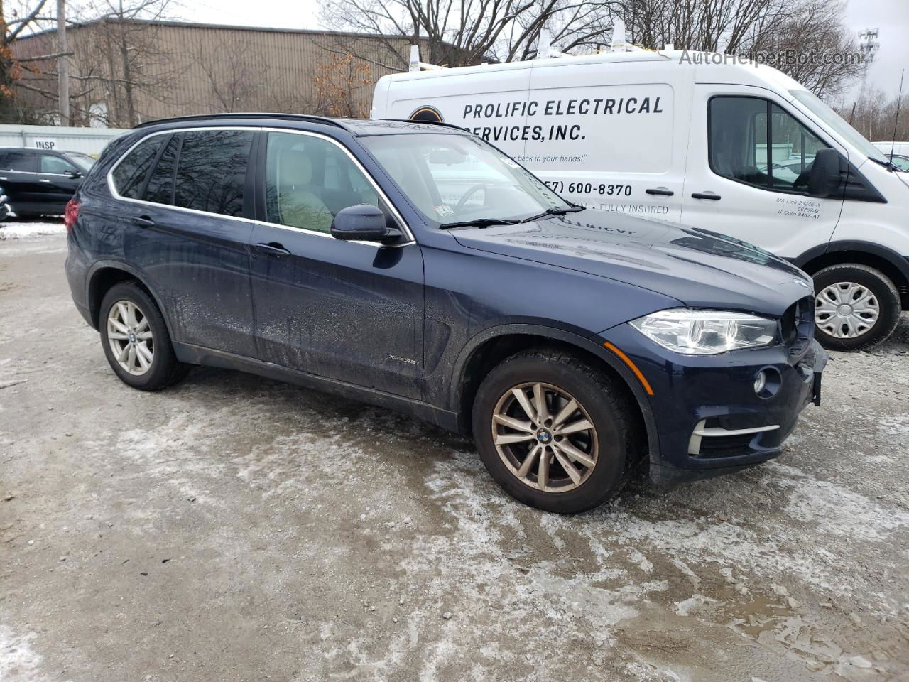 2015 Bmw X5 Xdrive35i Blue vin: 5UXKR0C59F0P12911