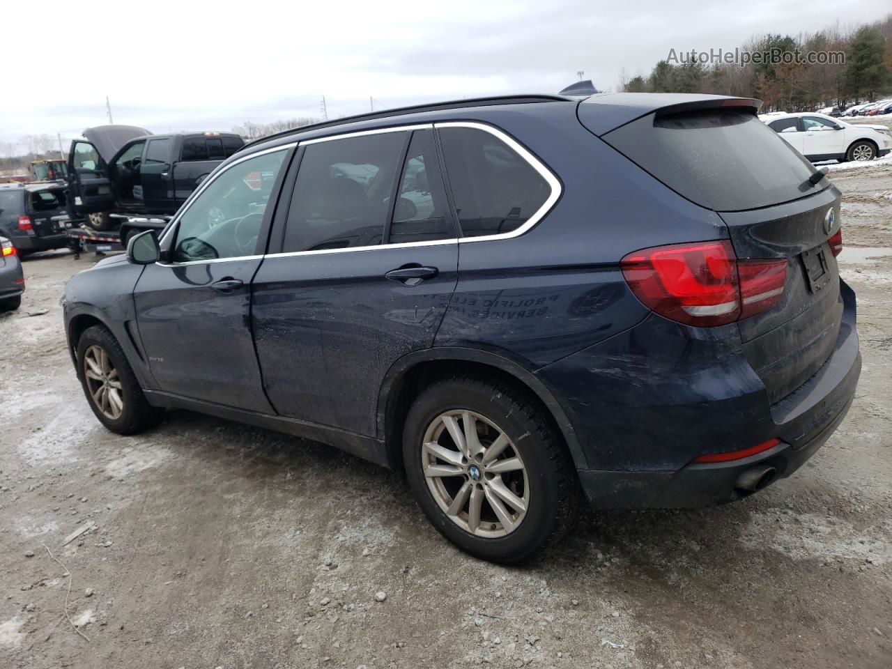 2015 Bmw X5 Xdrive35i Blue vin: 5UXKR0C59F0P12911