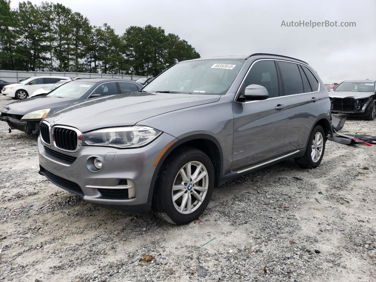 2015 Bmw X5 Xdrive35i Silver vin: 5UXKR0C59F0P14450