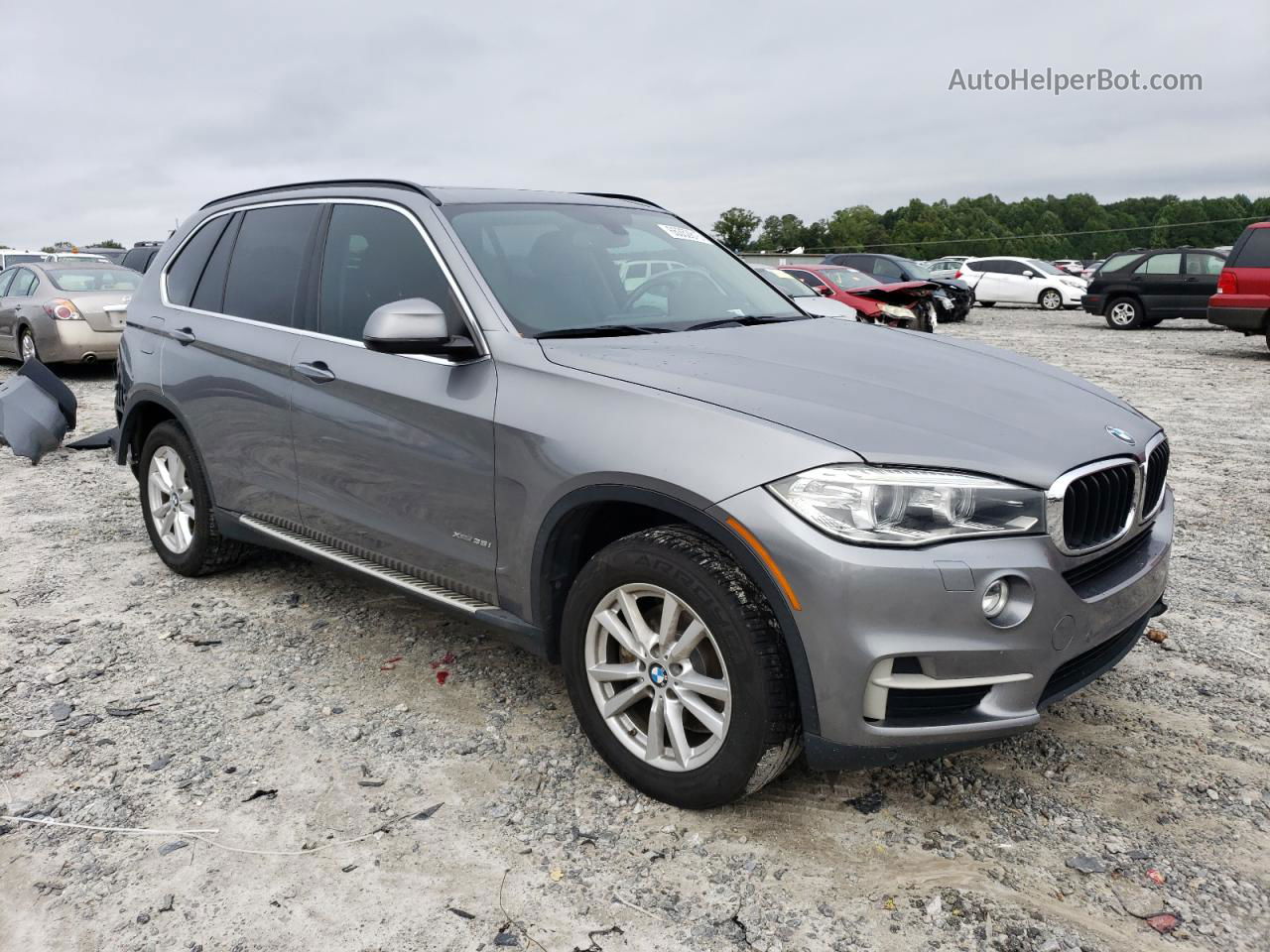 2015 Bmw X5 Xdrive35i Серебряный vin: 5UXKR0C59F0P14450