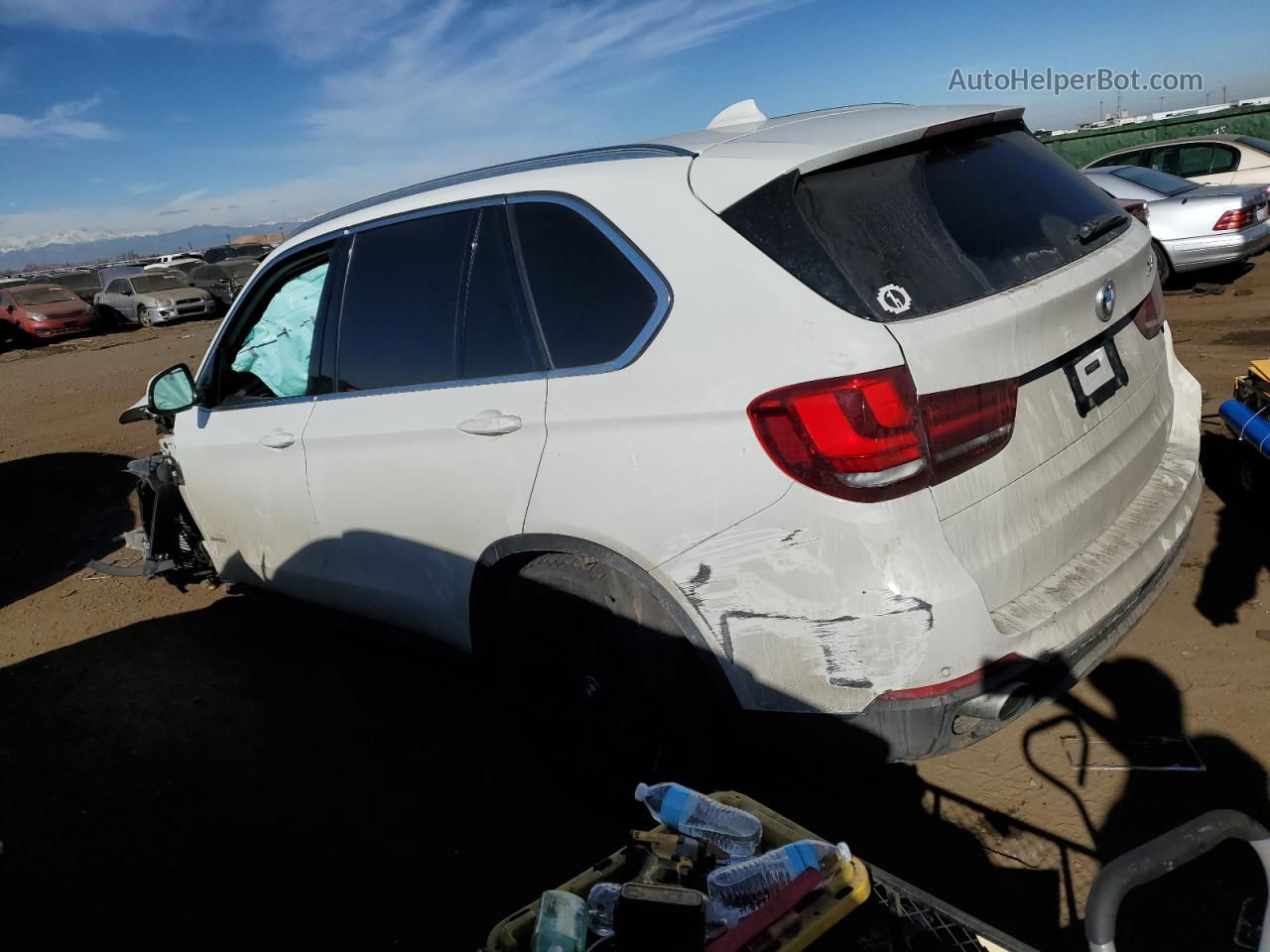 2014 Bmw X5 Xdrive35i White vin: 5UXKR0C5XE0H20792