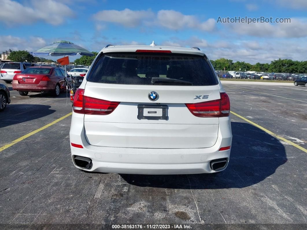 2014 Bmw X5 Xdrive35i White vin: 5UXKR0C5XE0H21070