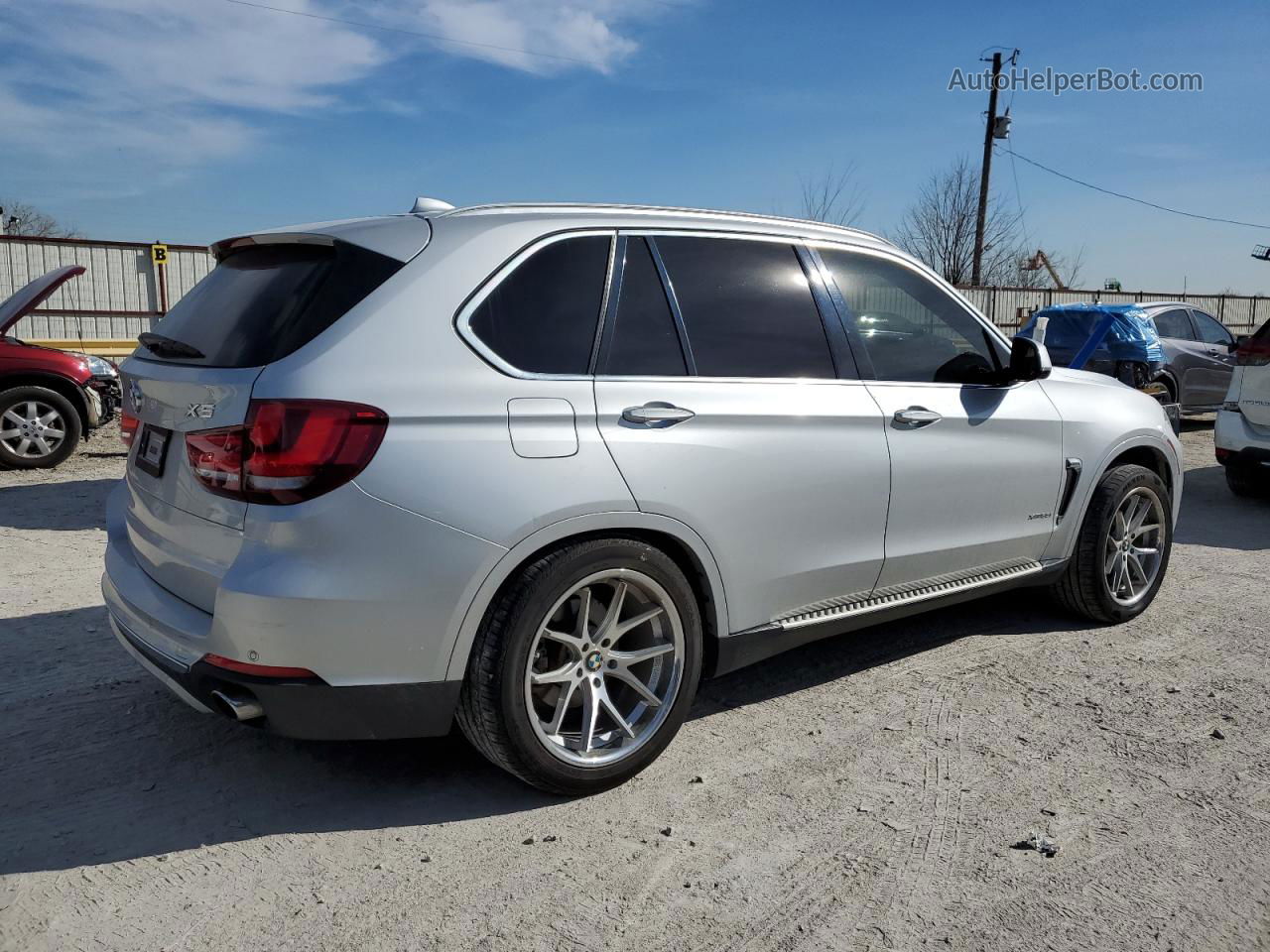 2014 Bmw X5 Xdrive35i Silver vin: 5UXKR0C5XE0H23790