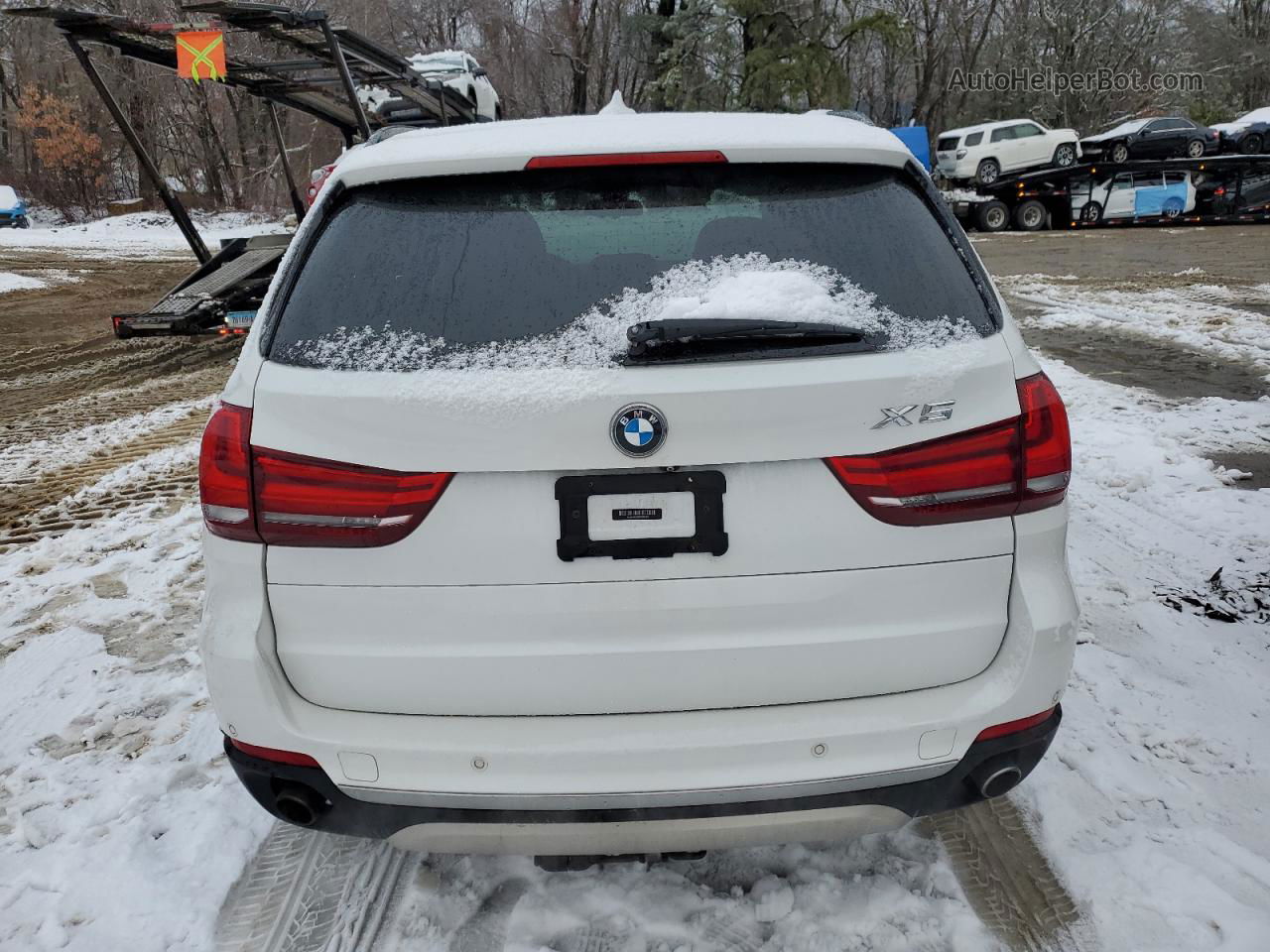 2014 Bmw X5 Xdrive35i White vin: 5UXKR0C5XE0H26463