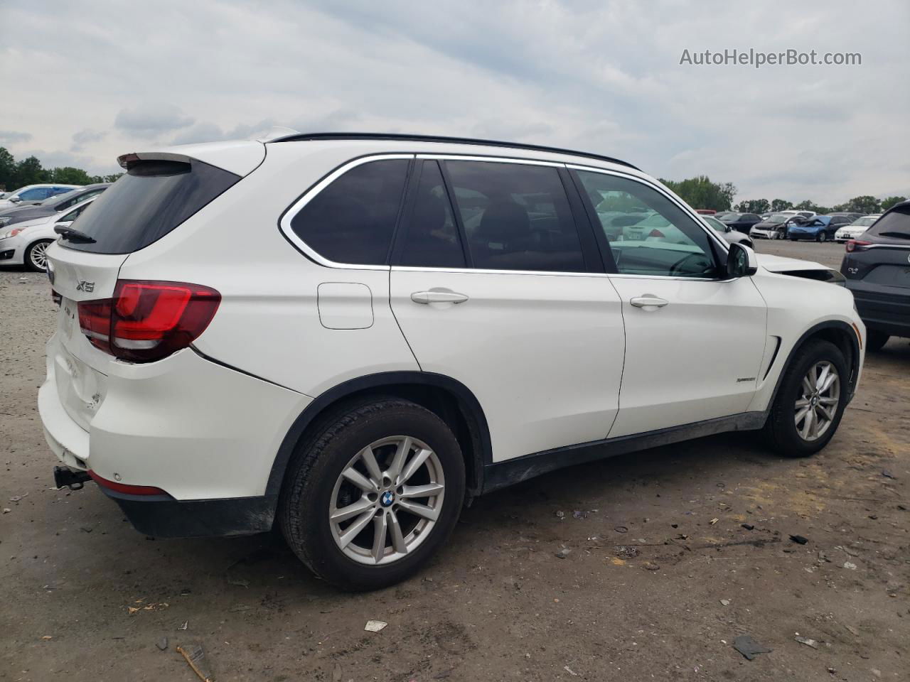 2014 Bmw X5 Xdrive35i White vin: 5UXKR0C5XE0K44315