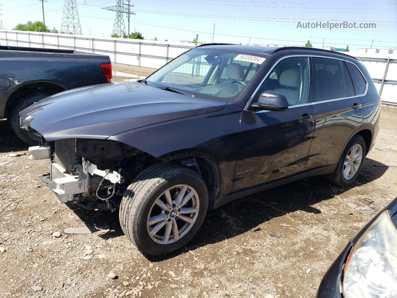 2014 Bmw X5 Xdrive35i Black vin: 5UXKR0C5XE0K48087