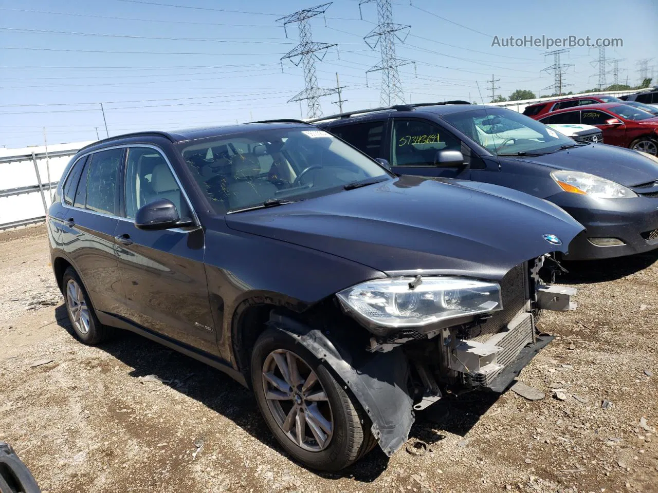 2014 Bmw X5 Xdrive35i Black vin: 5UXKR0C5XE0K48087