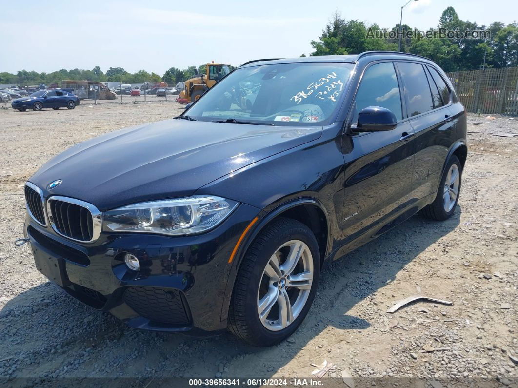 2015 Bmw X5 Xdrive35i Dark Blue vin: 5UXKR0C5XF0K61150