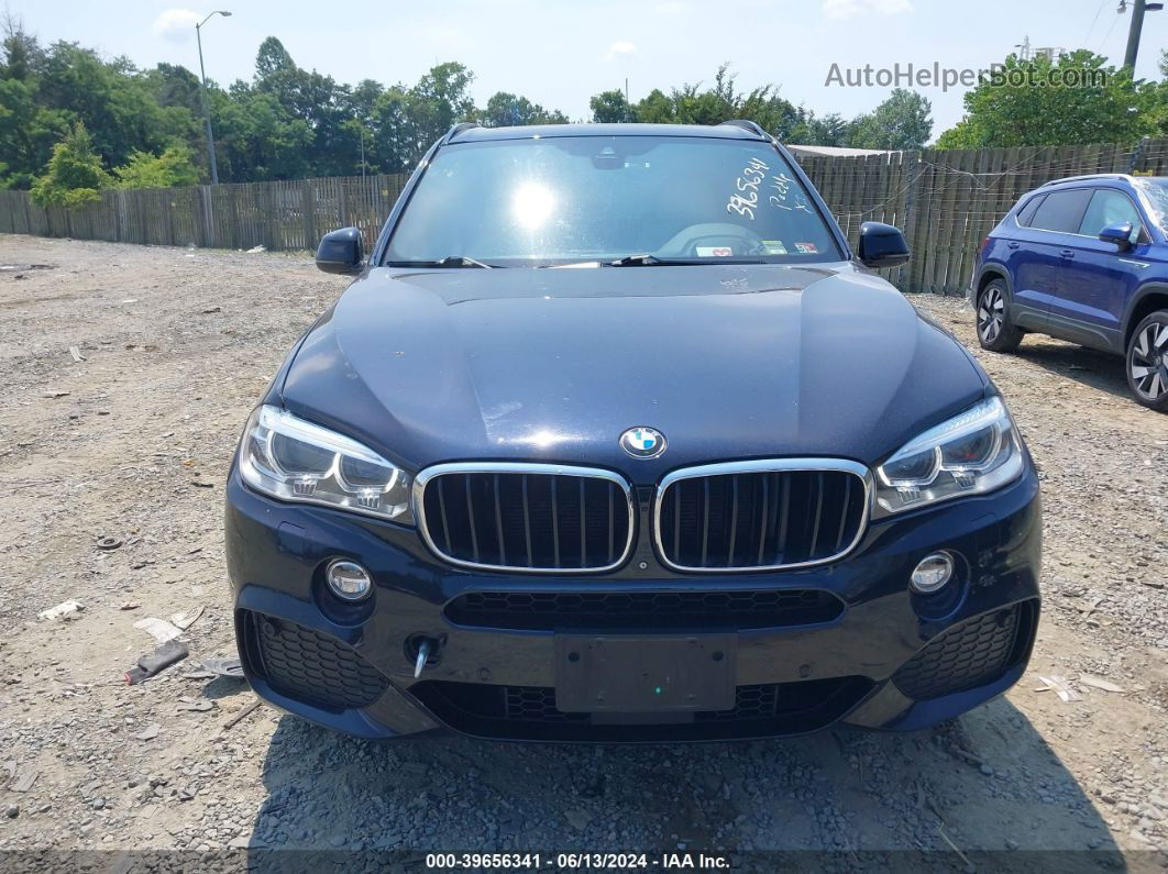 2015 Bmw X5 Xdrive35i Dark Blue vin: 5UXKR0C5XF0K61150