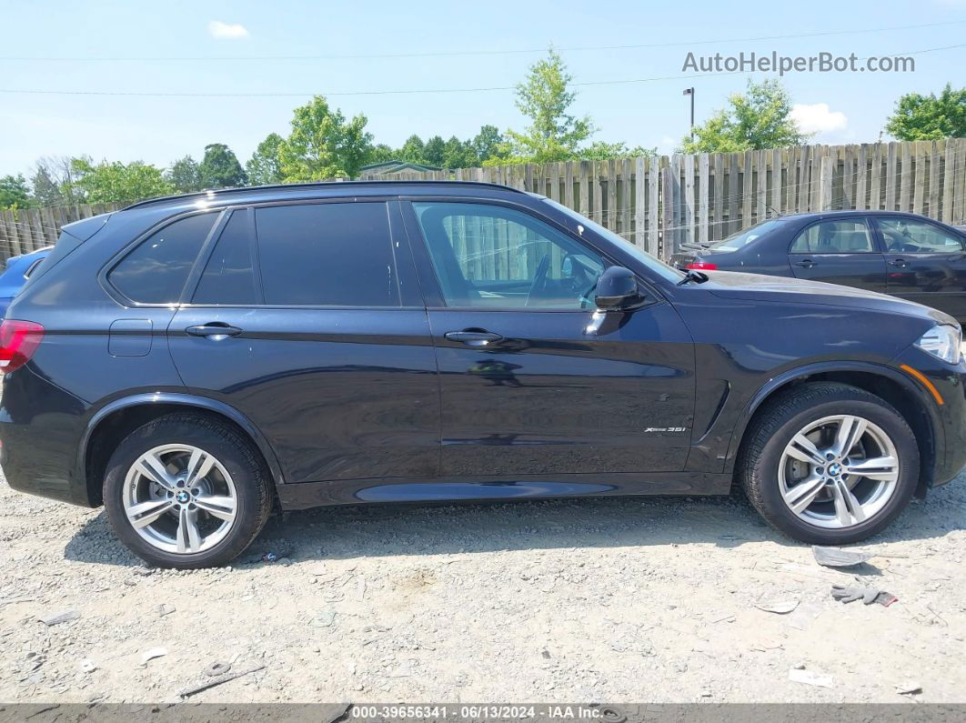 2015 Bmw X5 Xdrive35i Dark Blue vin: 5UXKR0C5XF0K61150