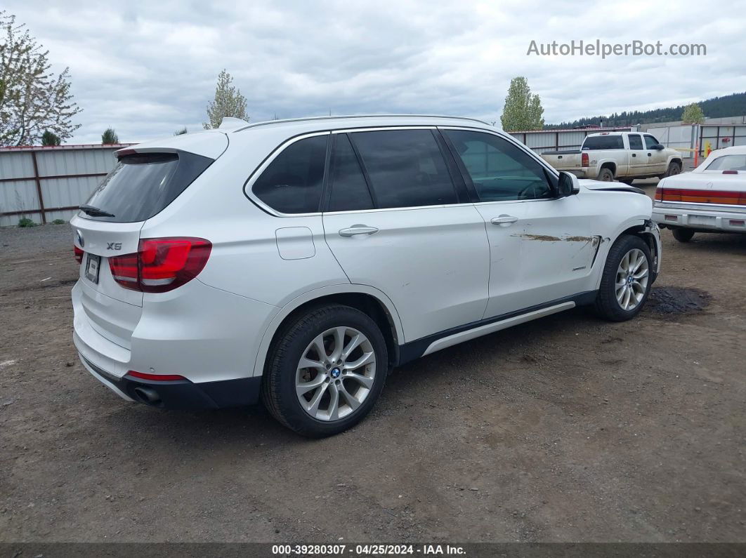 2015 Bmw X5 Xdrive35i White vin: 5UXKR0C5XF0K64727