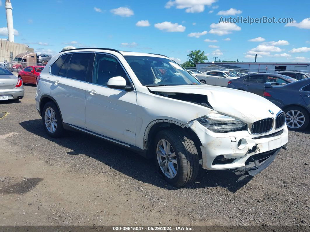 2015 Bmw X5 Xdrive35i White vin: 5UXKR0C5XF0K67014