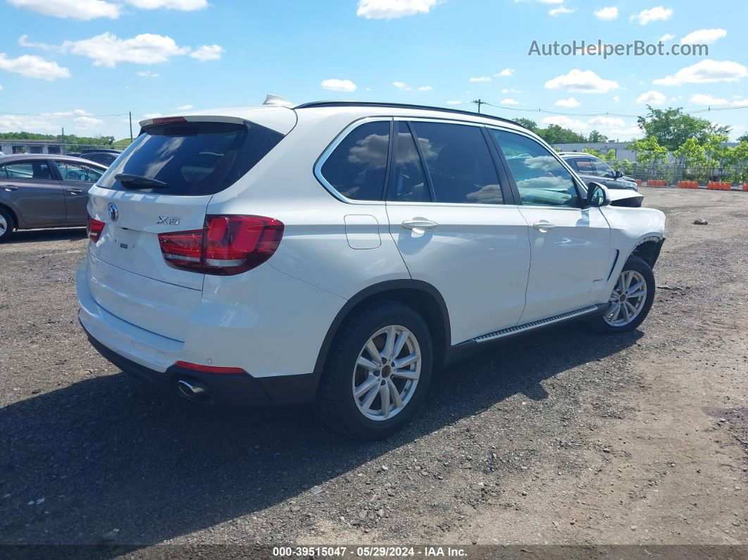 2015 Bmw X5 Xdrive35i White vin: 5UXKR0C5XF0K67014